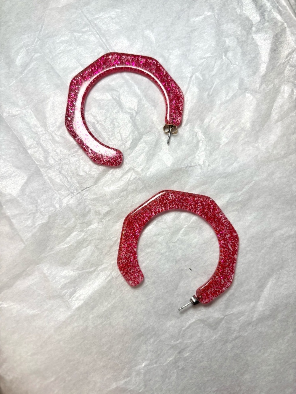 Vintage plastic hoop earrings Marc Jacobs * accepting offers * read descriptions